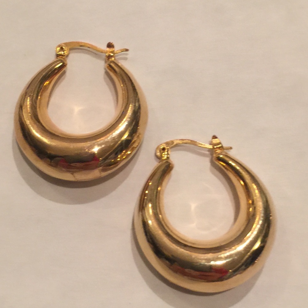 Anthropologie Gold or Silver Bubble Hoop Earring